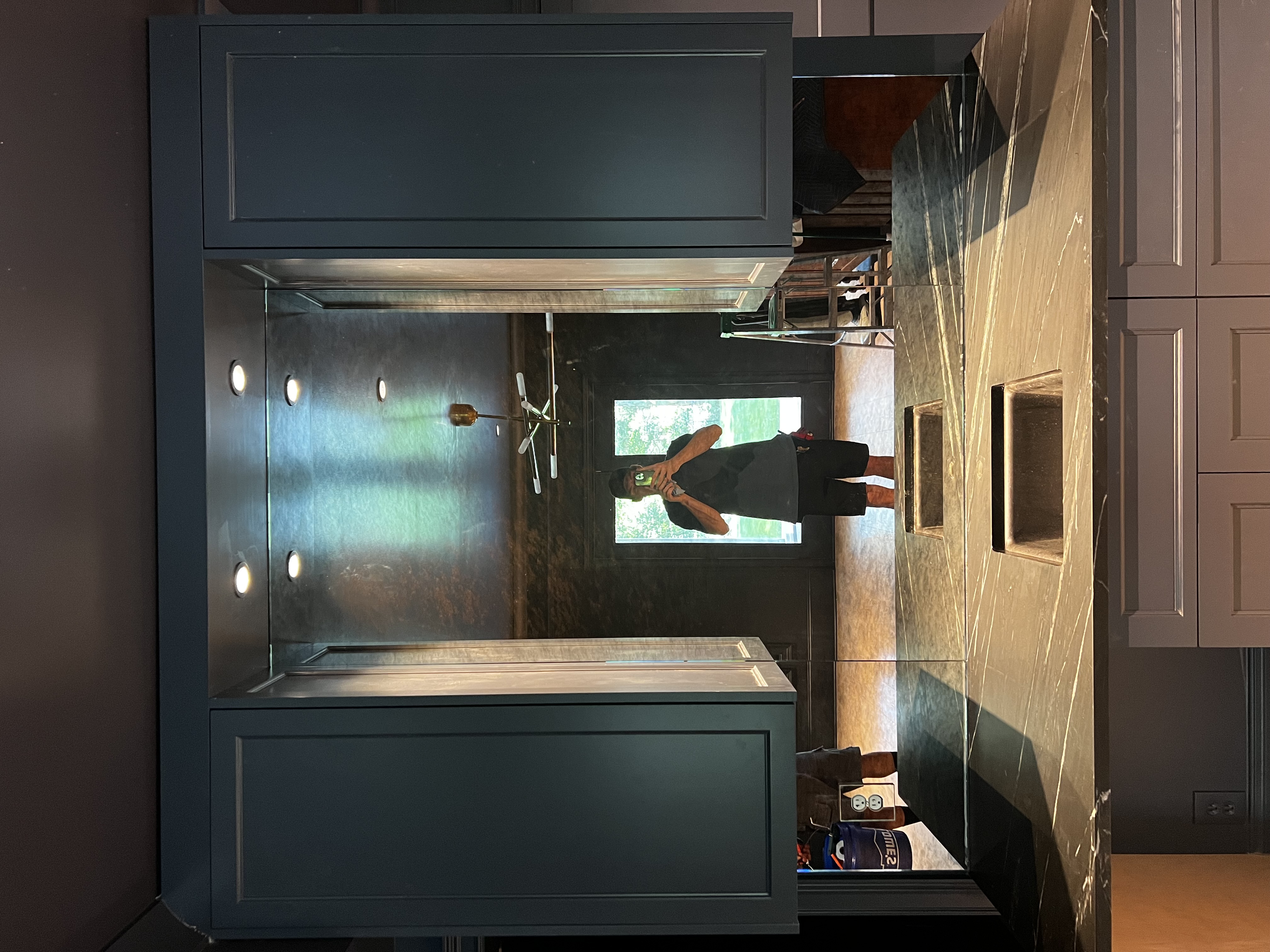 Charcoal Antique Mirror