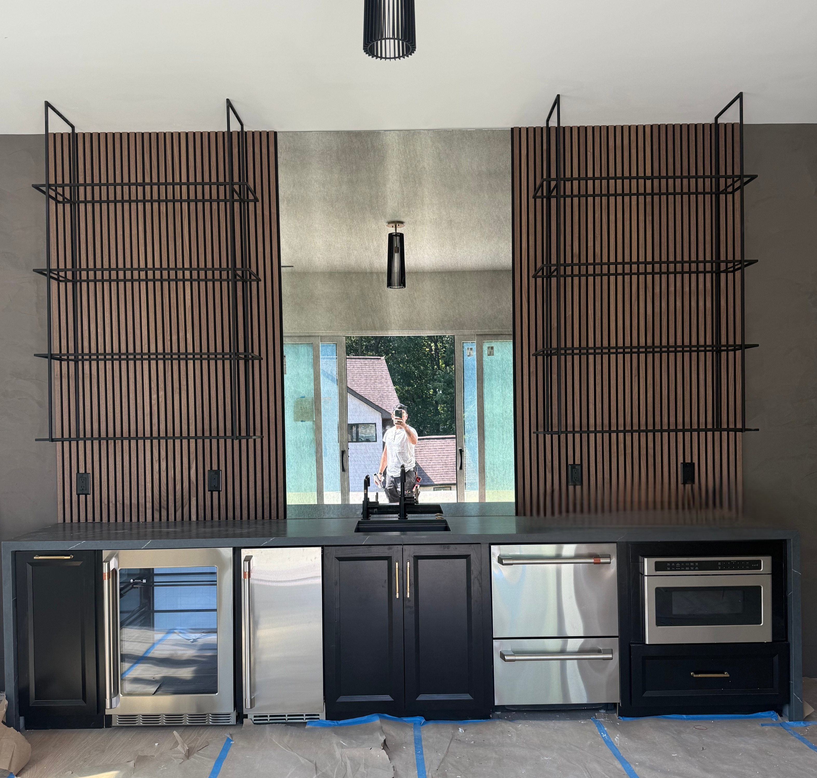 Charcoal antique mirror!